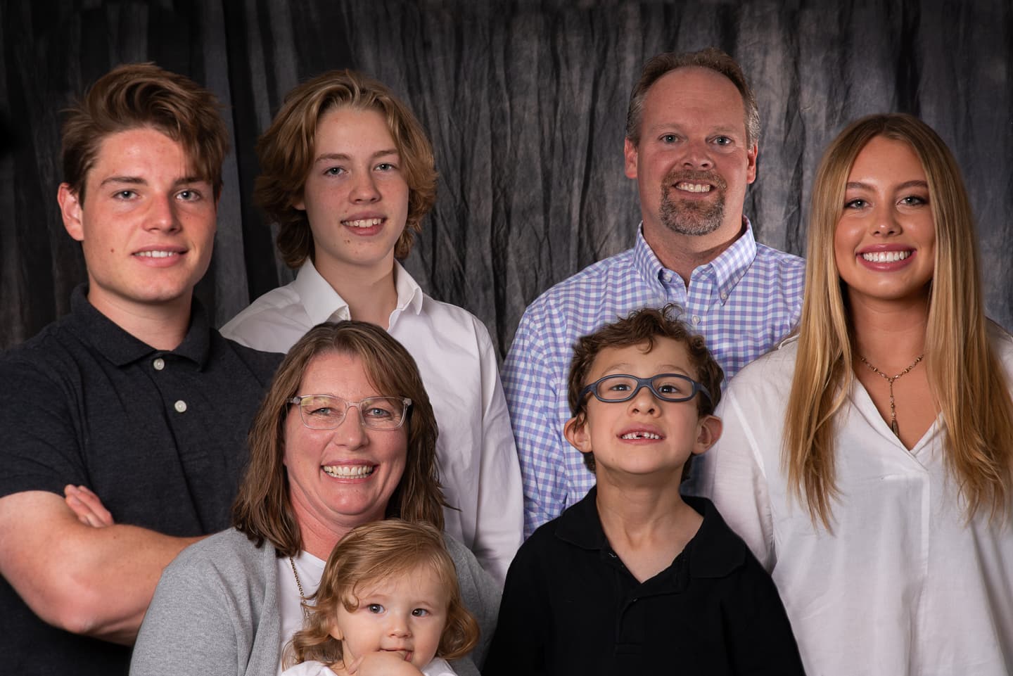 Jason Cheney with his family